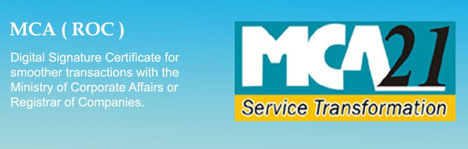 Digital Signature Certificate for MCA21 E-Filing