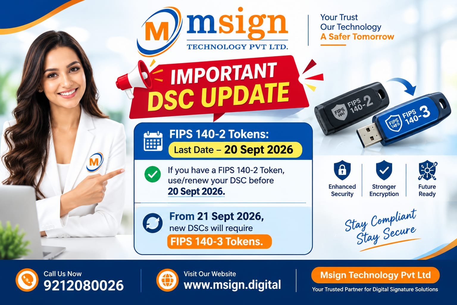 FIPS 140-2 DSC Tokens to be Discontinued